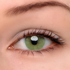 Aurora Farbige Kontaktlinsen mit Stärke in Gelbgrün